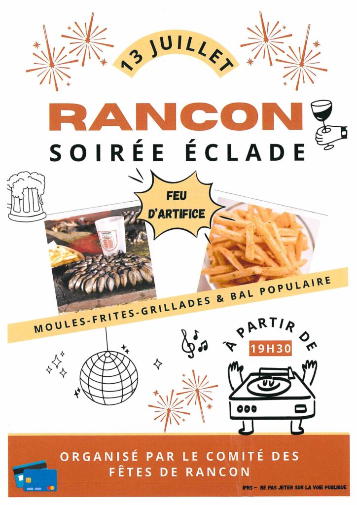 Soirée éclade et feu d&rsquo;artifice