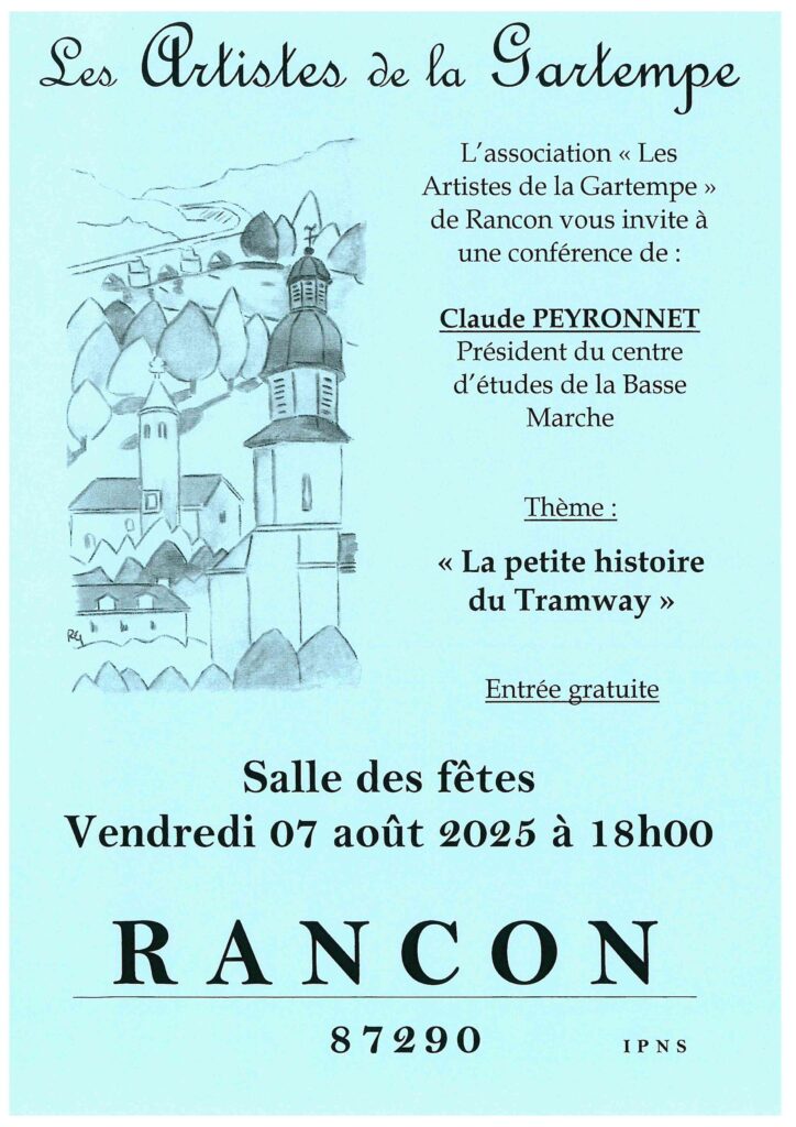 Conférence – La petite histoire du tramway