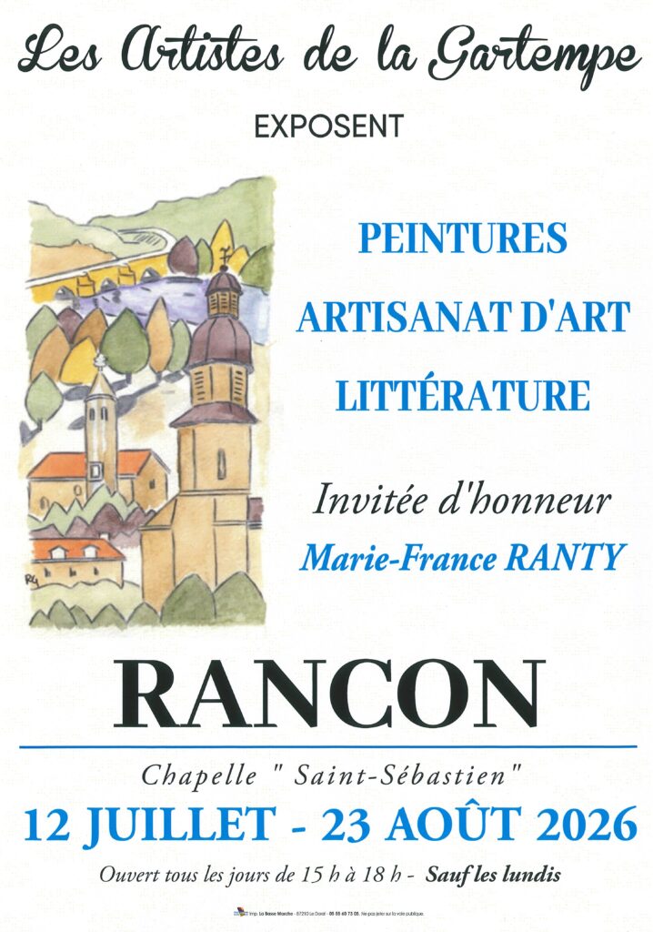 Exposition – Les artistes de la Gartempe