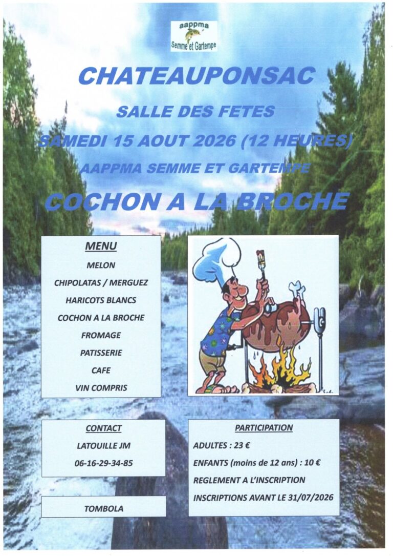 Repas cochon à la broche
