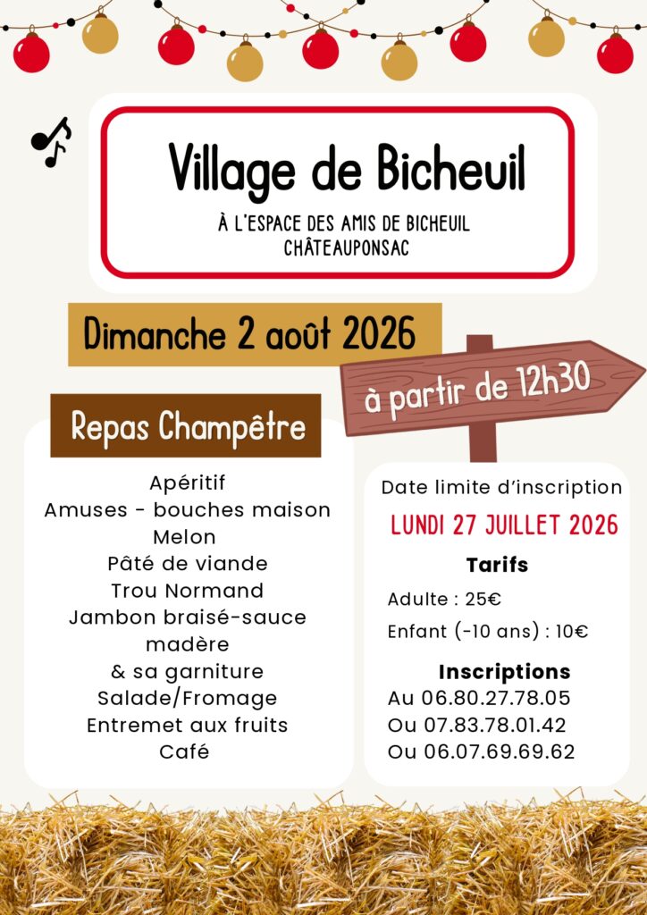 Repas champêtre de Bicheuil