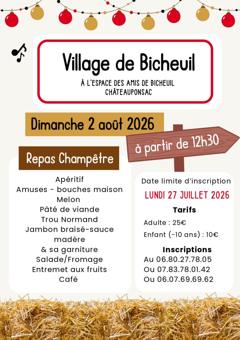 Repas champêtre de Bicheuil