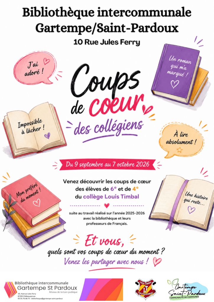 Coups de cœur des collégiens