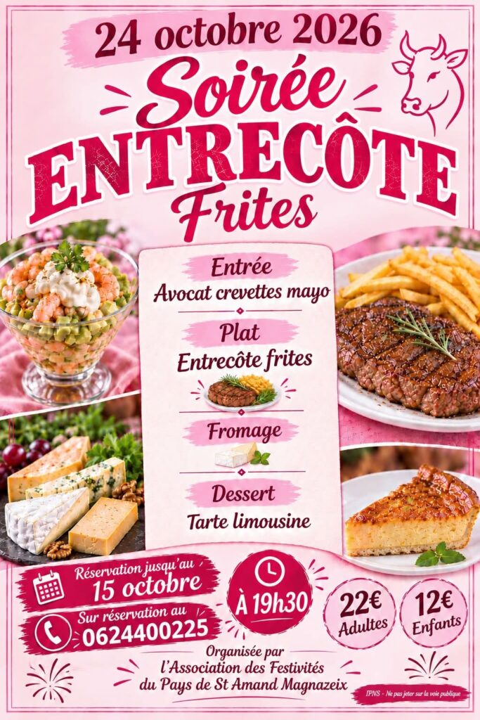 Soirée entrecôte frites