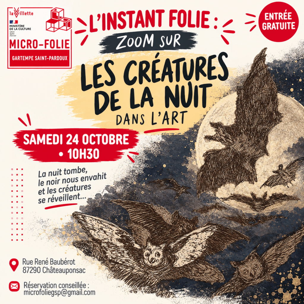 Micro-Folie – L&rsquo;instant folie : les créatures de la nuit dans l&rsquo;art