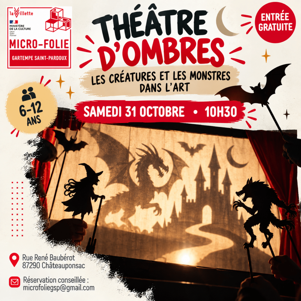 Micro-Folie – Théâtre d&rsquo;ombres, les créatures et les monstres
