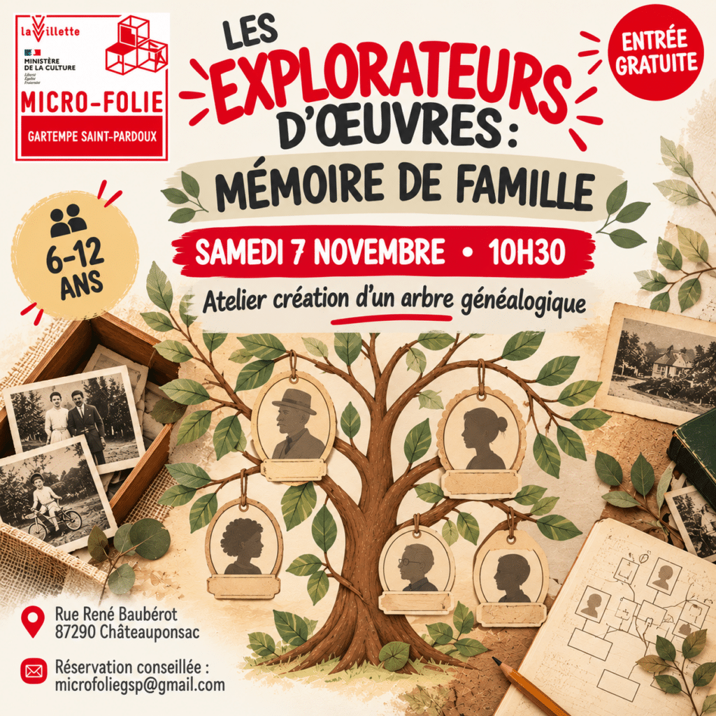 Micro-Folie – Les explorateurs d&rsquo;œuvres : Mémoire de famille