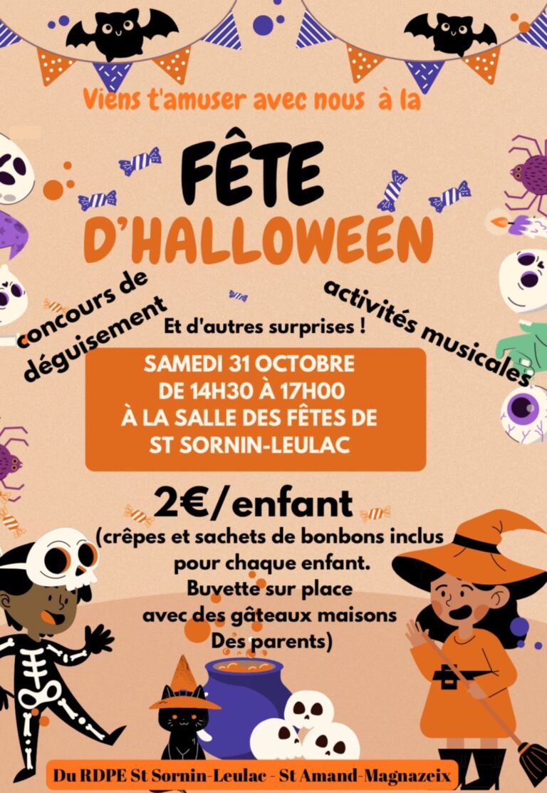 Fête d&rsquo;Halloween